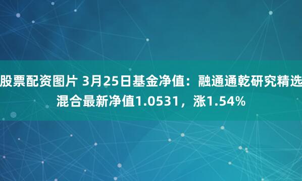 股票配资图片 3月25日基金净值：融通通乾研究精选混合最新净值1.0531，涨1.54%