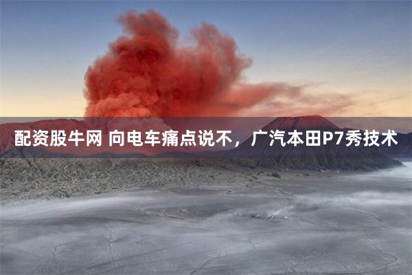 配资股牛网 向电车痛点说不，广汽本田P7秀技术