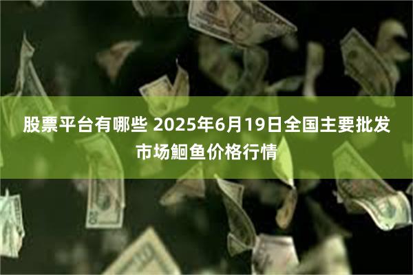 股票平台有哪些 2025年6月19日全国主要批发市场鮰鱼价格行情